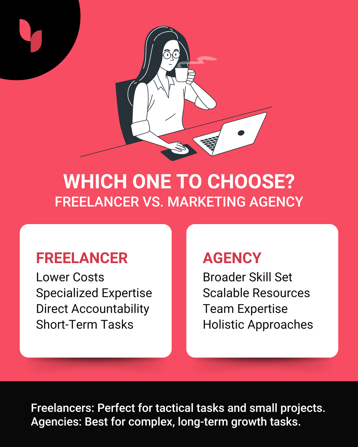 Freelancer vs marketing agency